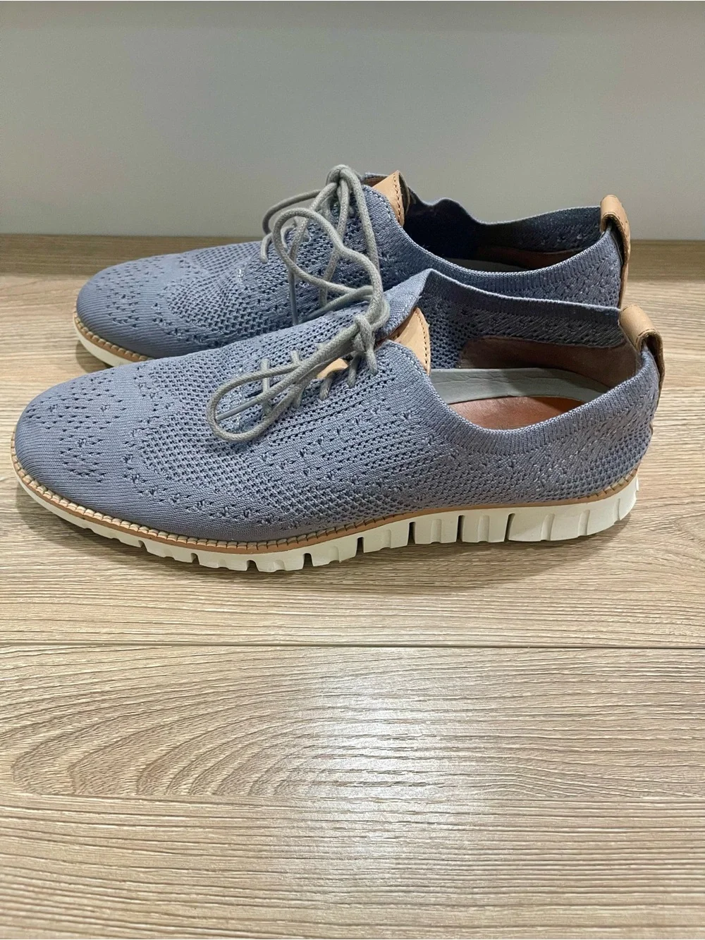 Cole Haan Mens Zerogrand Stitchlite Wingtip Oxford Ironstone/Ivory